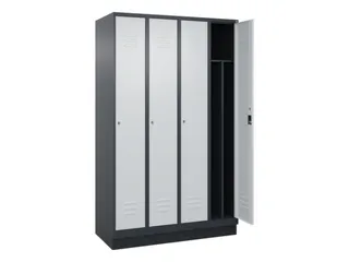 locker voor scheiding van kleding,HxBxD 1950x1200x500mm,4vak - 2