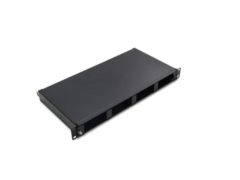 Schneider Electric VDILP3, Rekmontage, 1U, Fiber, Zwart, Staal, 483 mm