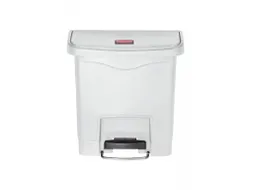 Pedaalemmer Slim Jim Step On Front Kunststof 15 Liter Wit