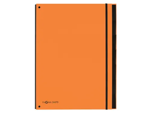 Sorteermap Pagna Trend 7 vaks A4 Pp Oranje