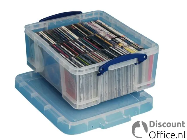 Boîte De Rangement 18 Litres Transparent Lot Avantageux