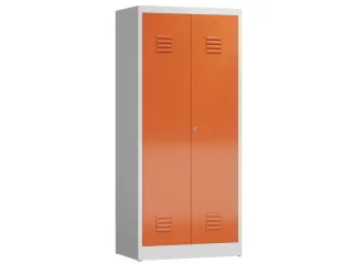 garderobekast 1800x800x500mm 2vak klink RAL7035 RAL3000 - 1