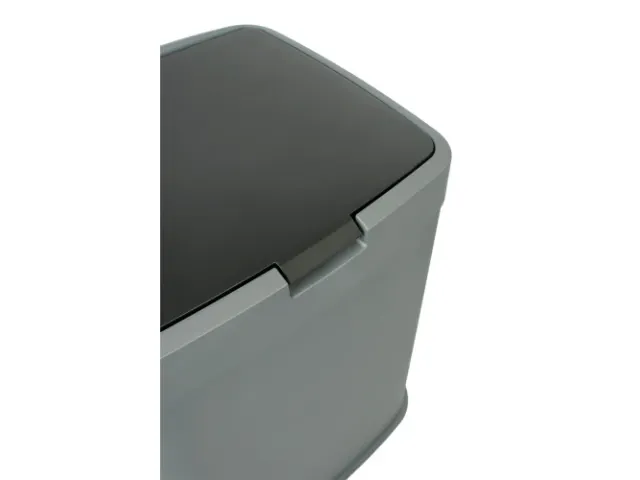 Afvalbak Kunststof 70L 39x34x57 cm Grijs Zwart