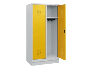 schoollocker,HxBxD 1630x800x500mm,2vak,vak B 400mm,cil.-slot,sokkel - 1
