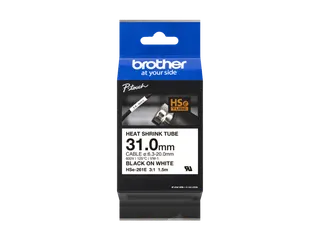 Brother HSe-261E krimpkous tapecassette zwart op wit 31mm - 1
