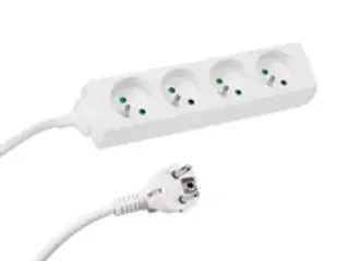 OUTLET 4-Voudige Stekkerdoos - 5m Kabel - WIT - Penaarde - 3