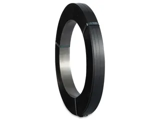 Omsnoeringsband Handmatig Zwart staal lacquered 19mmx1000m - 1