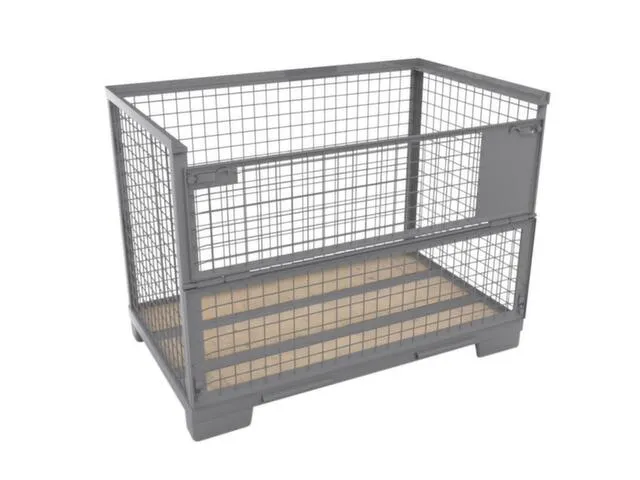 Gaasboxpallet,HxLxB 970x1200x800mm,draagverm. 1500kg,wanden doorbroken