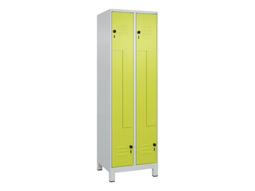 Z-garderobekast,HxBxD 1950x600x500mm,vak B 150/300mm,draaigrendel