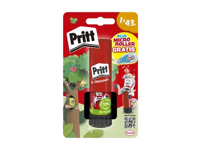Lijmstift Pritt Stick 43 gram + gratis correctieroller