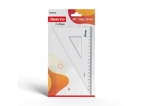 Driehoek Aristo 20cm 30/60 Graden Transparant