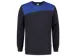 Tricorp 302013 Bicolor naden sweater marine/koningsblauw maat 3XL