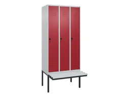 locker voor scheiding van kleding,HxBxD 2120x900x815mm,3vak