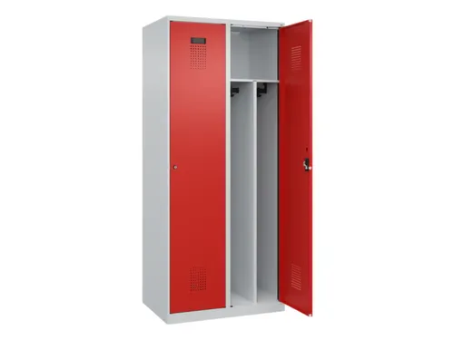 locker voor scheiding van kleding,HxBxD 1850x800x500mm,2vak