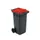 Mini-container 240 Liter Grijs Oranje