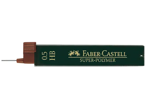 Potloodstift Faber-Castell HB 0.5mm super-polymer koker à 12 stuks