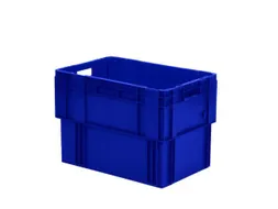 Euronorm Draaistapelbak Pp Hxlxb 420X600X400Mm 80L Blauw
