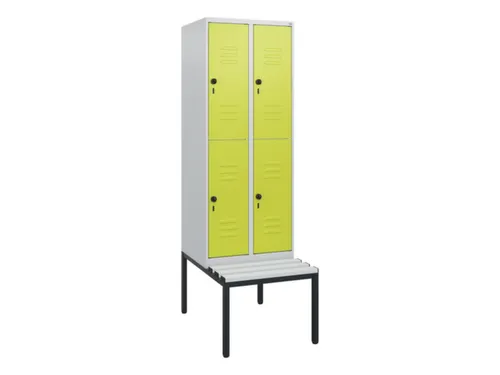 Dubbeldekse dekenkist,HxBxD 1950x600x815mm,2x2vak.,vak B 300mm