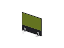 opzetpaneel bureau aanbouw zijkant CC-zwart BN7048-groen 600mm