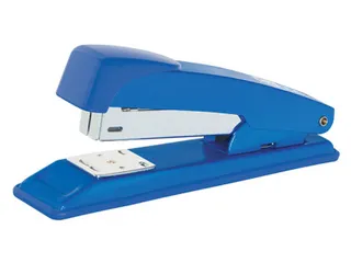 Nietmachine metaal voor nietjes nr. 24/6, 26/6 30 vel 60mm blauw - 1