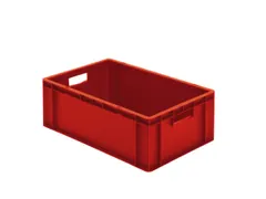 Euronorm-stapelbak 40l 210x600x400mm Wanden/bodem Gesloten Rood