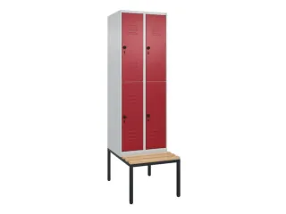Dubbeldekse dekenkist,HxBxD 2120x600x815mm,2x2vak.,vak B 300mm - 1