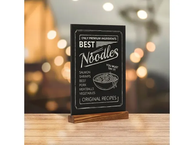 Krijtbord Europel tafelmodel A4 staand natural