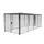 magazijnbox HxBxD 2 1x2 45x5885m gaaswanden dubbele openslaande deur