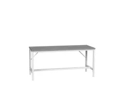 werkbank,HxBxD 780-930x2000x800mm,linoleumblad,4voeten,RAL7035