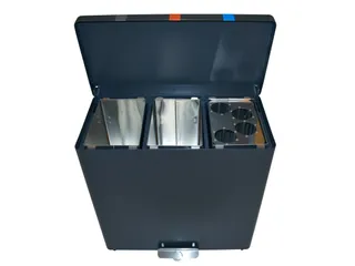 Brandveilige Pedaalemmer Recyclokick 3 Grafietgrijs 3x 34 liter - 9