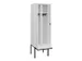 locker voor scheiding van kleding,HxBxD 2120x600x815mm,2vak
