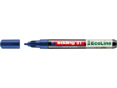 Paintmarker edding 51 EcoLine op waterbasis 1-2mm blauw
