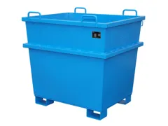 Universele Stortgoedbak Blauw Heftruck Kraantraverse 1215x1040x1200mm