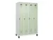 locker voor scheiding van kleding,HxBxD 1950x1200x500mm,4vak