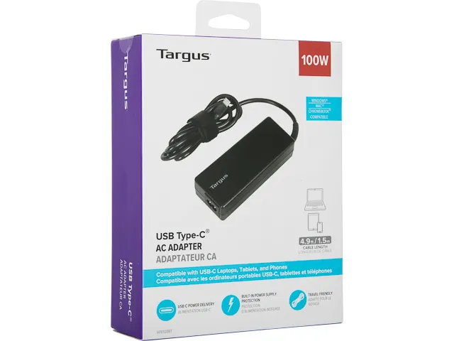 Apa108Eu Targus Usb-C Oplaadkabel 100w zwart