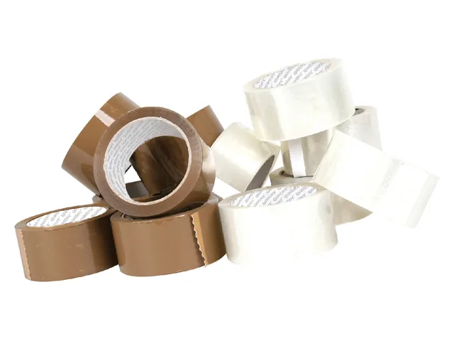 Verpakkingstape Quantore 50mmx60m PP bruin 6 Rol