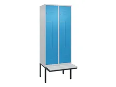 Z-garderobekast,HxBxD 2120x800x815mm,4vak,vak B 400mm,cil.-slot