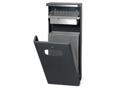 Buitenafvalbak Met Afdak 32 Liter Antraciet