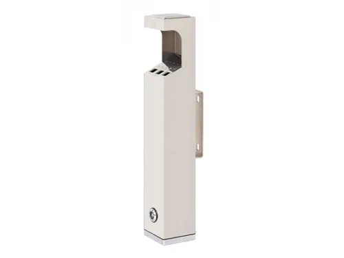 Wandasbak Zuil Vierkant RVS 2 Liter
