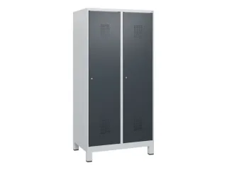 schoollocker,HxBxD 1630x800x500mm,2vak,vak B 400mm,cil.-slot,voeten - 2