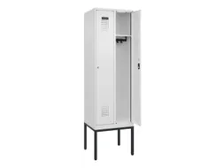locker,HxBxD 2120x600x500mm,2vak,vak B 300mm,cil.-slot,voetonderstel