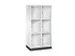 grootvolume-lockersysteem,HxBxD 1750x820x500mm,2x3vakken,cil.-slot