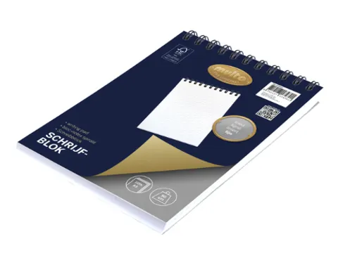 Bloc à spirale Multo A5 ligné 200 pages 90 g/m²