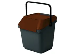Easymax Afvalbak 35 Liter Grijs Bruin