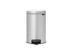 Pedaalemmer Newicon 12 Liter Metallic Grijs
