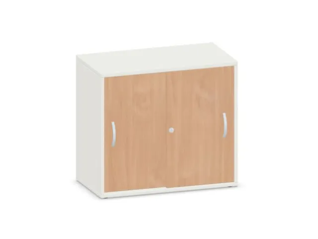 schuifdeurkast,HxBxD 720x800x430mm,decor romp wit,decor front beuken