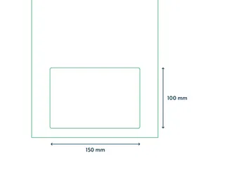 Retourlabel POSTNL label A4 150x100mm 100 Vel - 5