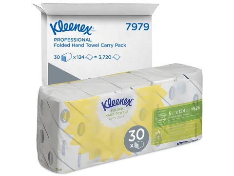 Handdoek Kleenex Ultra i-vouw 2-laags 215x315mm 5x124stuks 7979