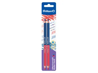 Potlood Pelikan 3mm rood/blauw 2 stuks - 1
