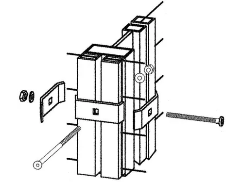 opzetelement v. hoekelement,v. scheidingswandsysteem,RAL5002
